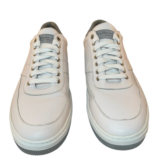 Peter Millar Vantage Pebble Grain Leather Sneakers Men’s Size 13